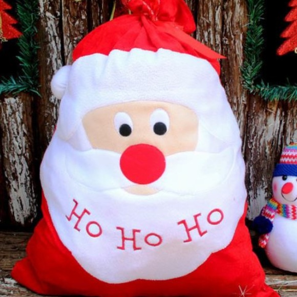 Christmas Xmas Santa Claus Gift Bags Sacks - Picture 2 of 2